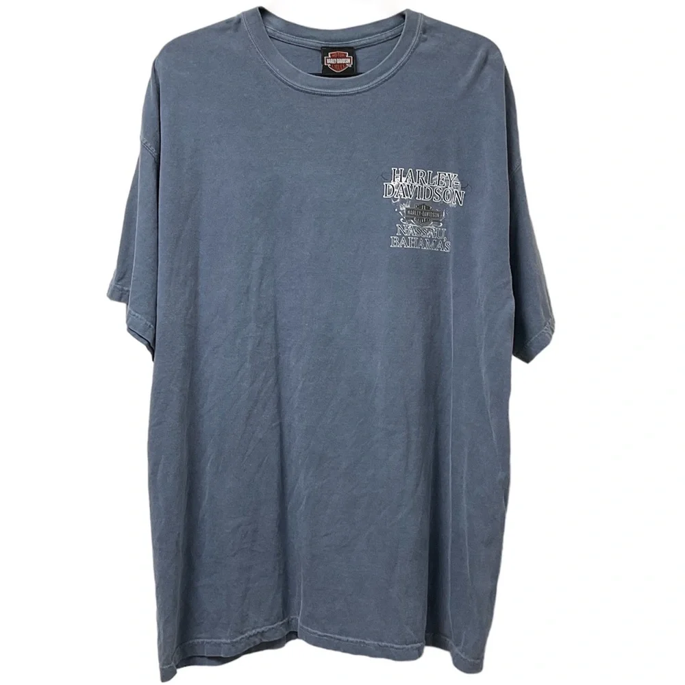 🏍️Genuine Harley-Davidson Nassau Bahamas Graphic Art 100% Cotton XL T-shirt! - Picture 2 of 5
